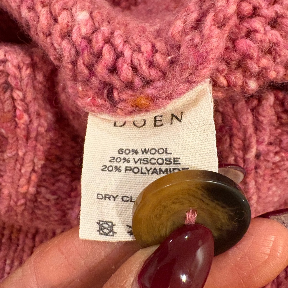 Doen Kaia Knit Sweaterin Rhubarb S - Picture 5 of 5